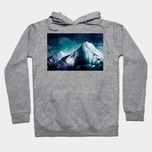 Mountains background Landscape Paint Hoodie